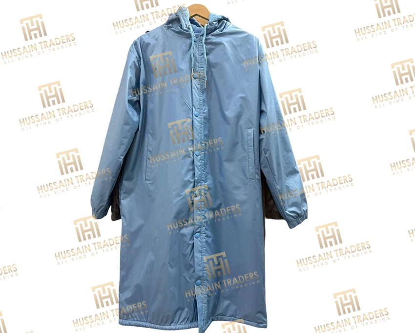 blue long hoodie