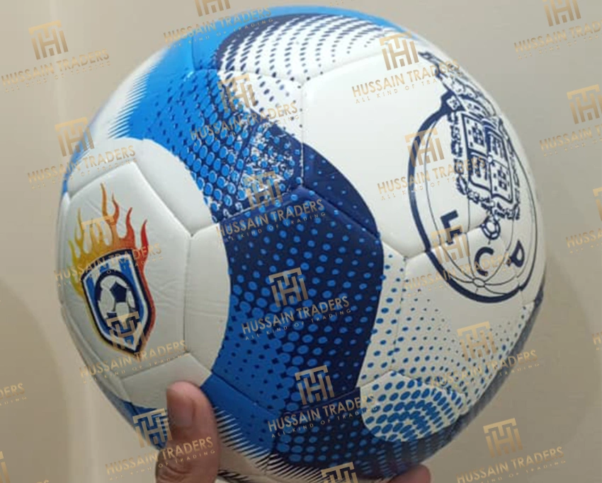 Football Blue and white